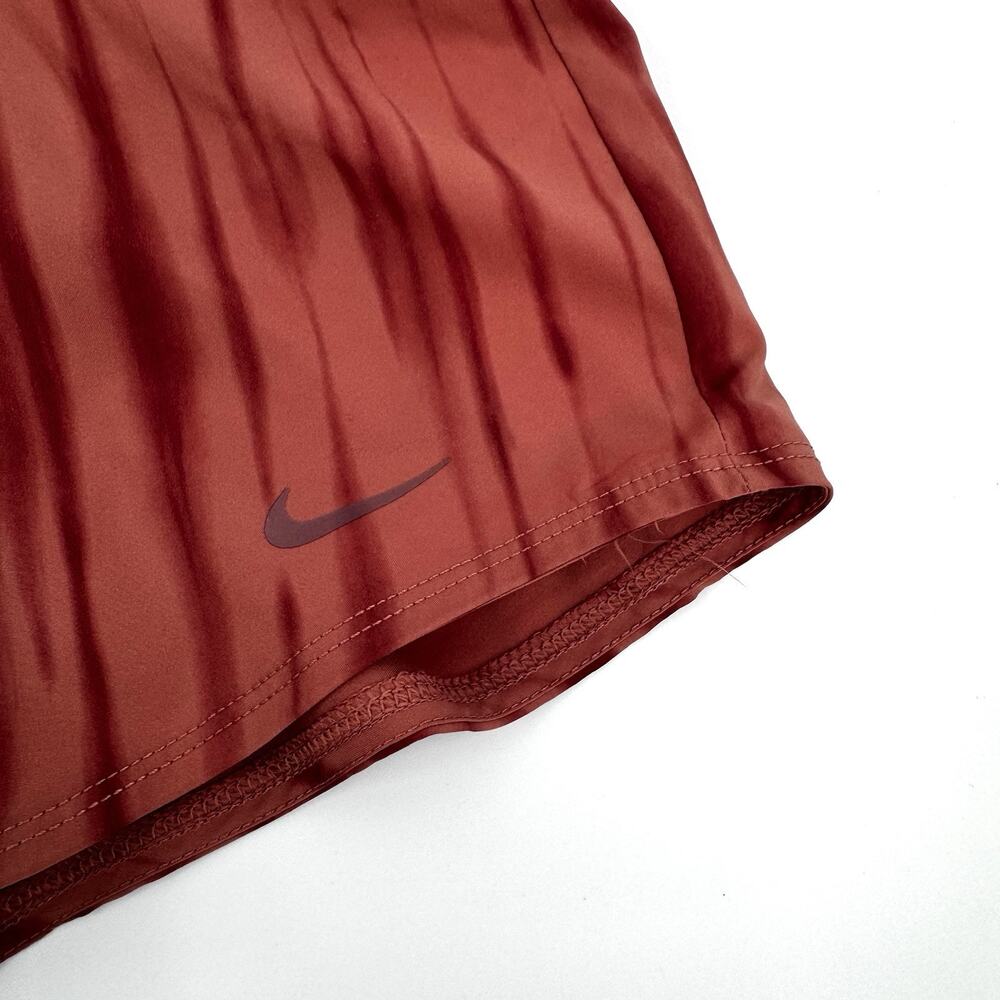 Nike One Dri-FIT High-Waisted 3" Brief-Lined Printed Shorts Canyon Pink Sz Large - Picture 4 of 13